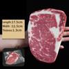 Carne artificial em PVC, simulação de bife, modelo de porco assado, bacon, restaurante, churrasco, comida ocidental, decoração, comida falsa, adereços para fotografia