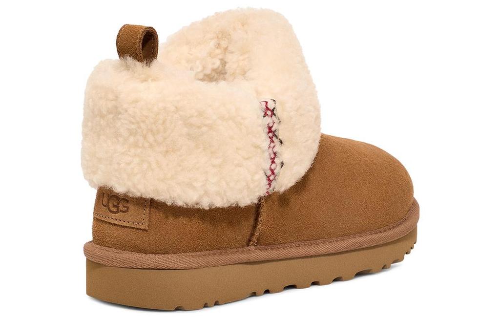 UGG Classic Ultra Mini Boot Heritage Braid Chestnut Women's 1151750-CHE