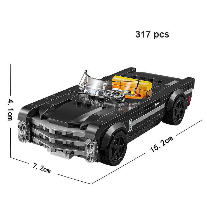 Technical Car Speed  Racing Vintage Car Building Blocks Sports City Vehicle Car Garage Off-road MOC Creative Toys