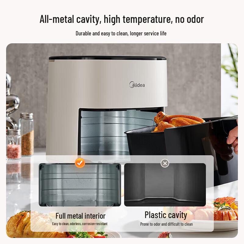 Midea 5.3L AI Smart Air Fryer & Steam Oven