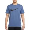 HYVERSE Running T Shirts Men's Blue Crew Neck Moderate