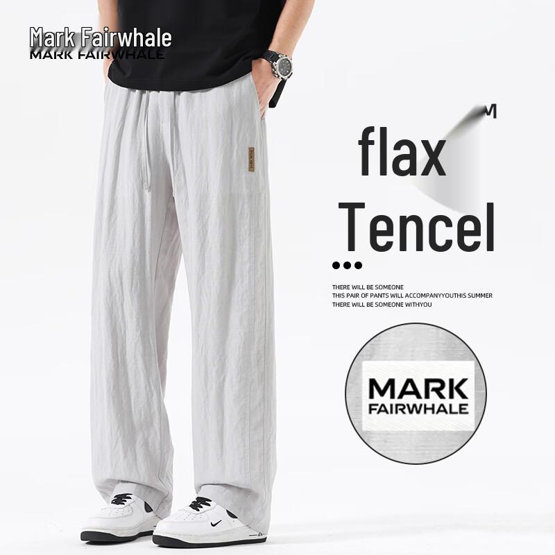Mark Fairwhale Men s Summer Casual Straight Loose Pants L