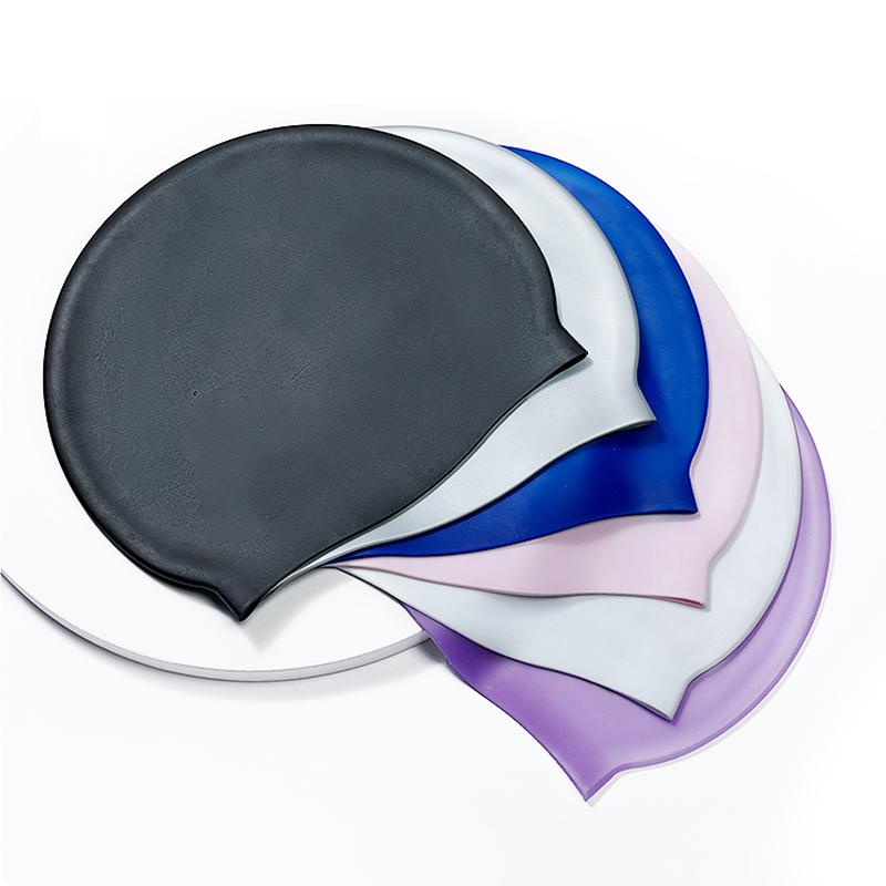 Competition Swimming Hats Silicone Caps for Swimming Pool High Elasticity Adult Swim Caps