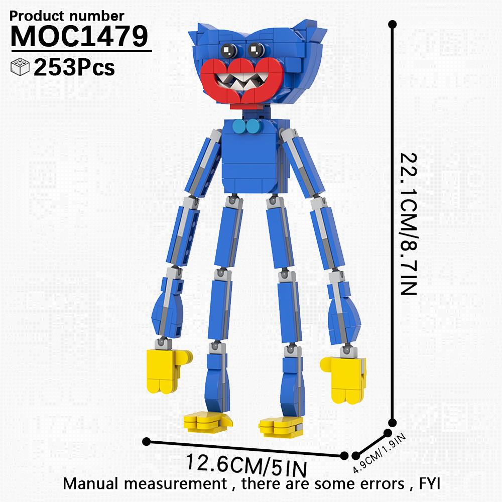 Monster Brick Room Music Stage Scene Cat Dragon Building Block Toy Game Bear Night Figure Birthday Gifts