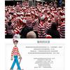 Wheres Wally Costume Set Adults Kids Halloween Cosplay Outfit With Hat Glasses Sweater Socks