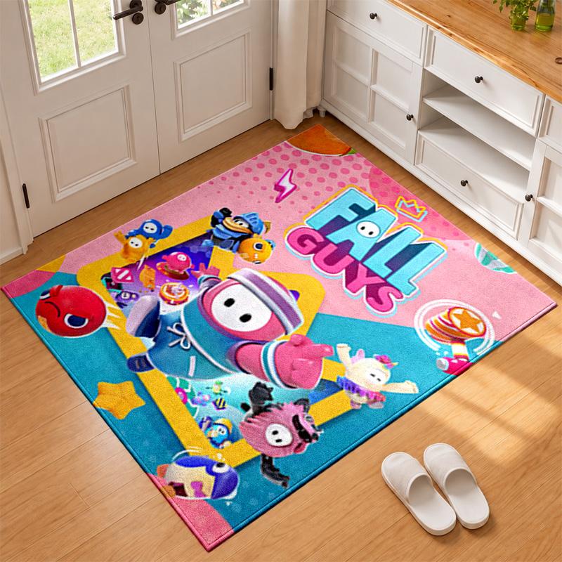 Fall Guys Carpet Door Mat for Living Room or Bedroom Protective Mat Under Chair Office Decoration Christmas Gift Birthday Present