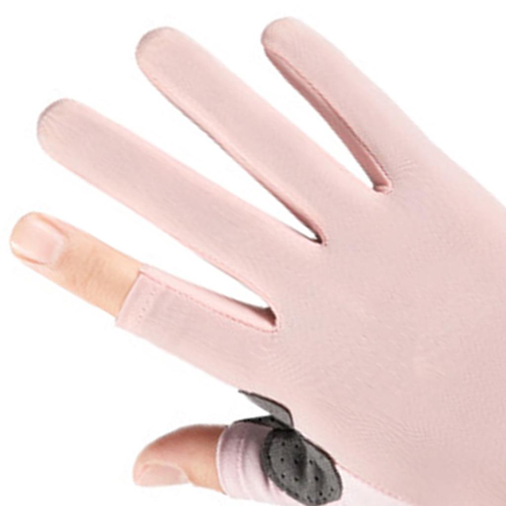 Summer Ice Silk Cycling Gloves 2 Fingerless Sport Gloves for Men Women Cycling Workout Gym Training