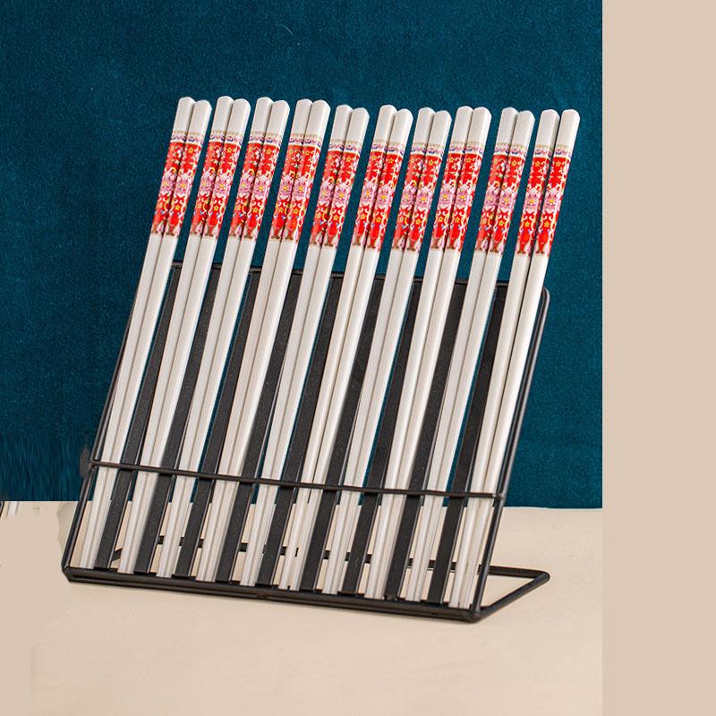 5 Pairs /10 Pairs High-end Prevent Mold High-temperature Resistant Ceramic Chopsticks High-end Hotel Chopsticks Household Chopsticks