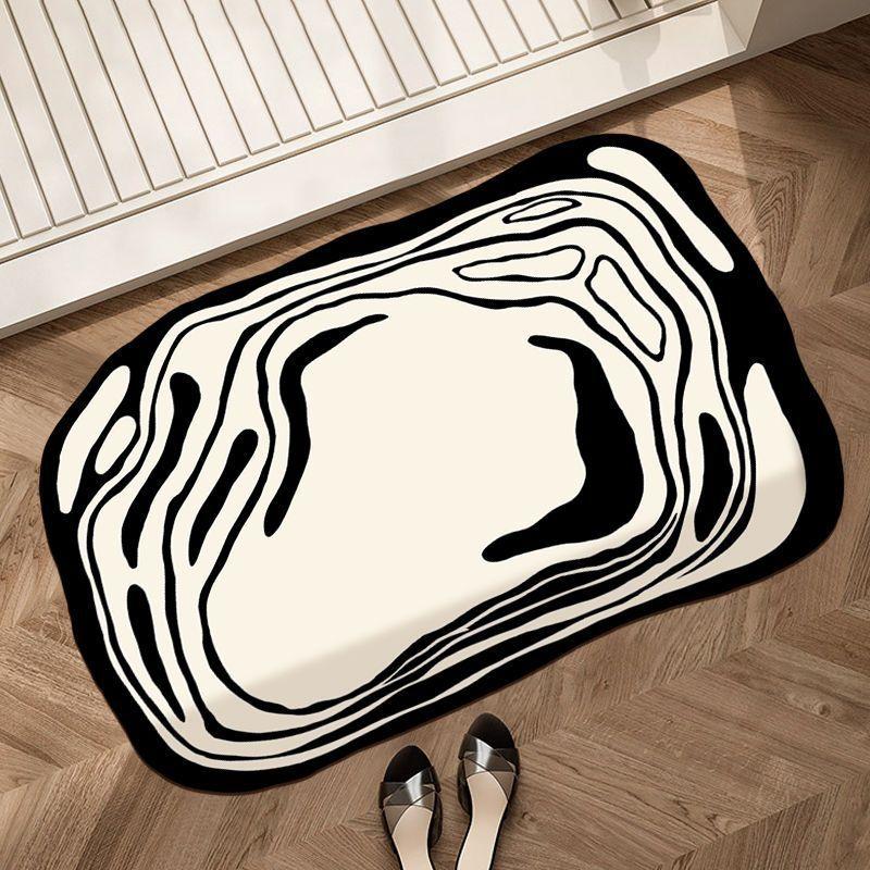 Non-slip Bathroom Mat Northern Europe Water Absorbent Quick Dry Bathtub Shower Ins Home Textile Welcome Doormat Washable Fashion