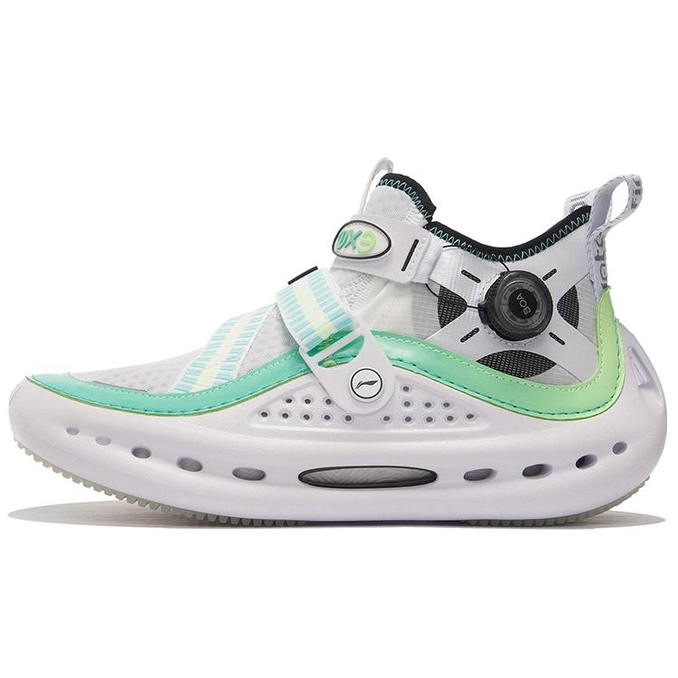 

LiNing Cushioning, Slip Resistant, Abrasion Resistant, Rebound Mid Top Casual Shoes Men s White AZGS041-4 44