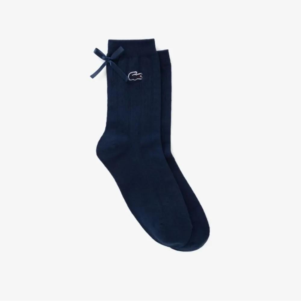 Women s Ribbon Point Scallop Socks RA195E-56G-166 RA195E-56G-166 166 (Navy)