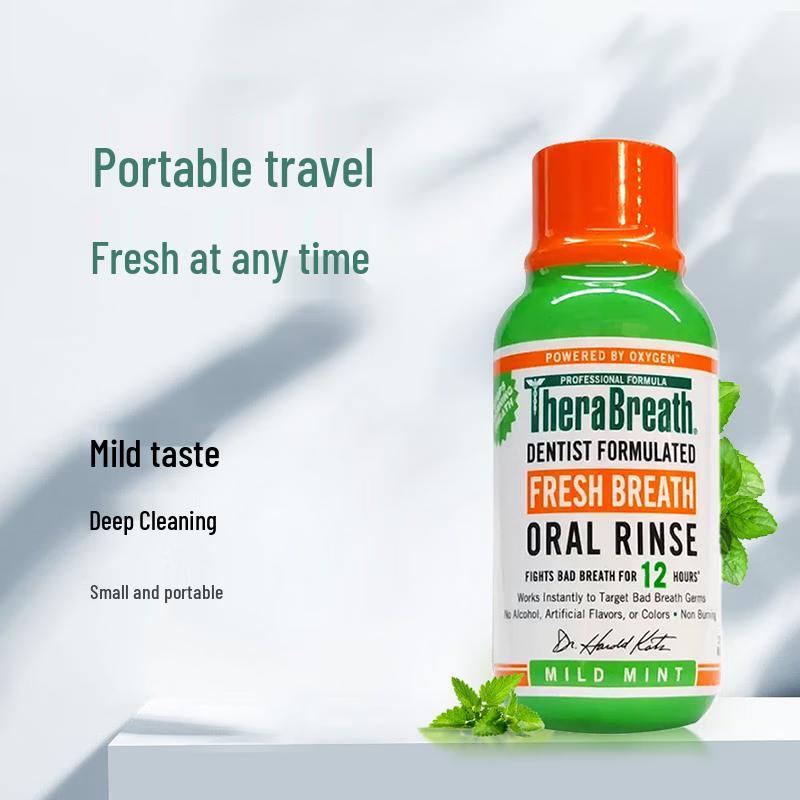 TheraBreath Gentle Mint Mouthwash Travel Pack
