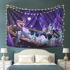 Loona Collage Helluva Boss Anime Tapestry Wall Hanging Aesthetic Home Decoration Tapestries for Living Room Bedroom