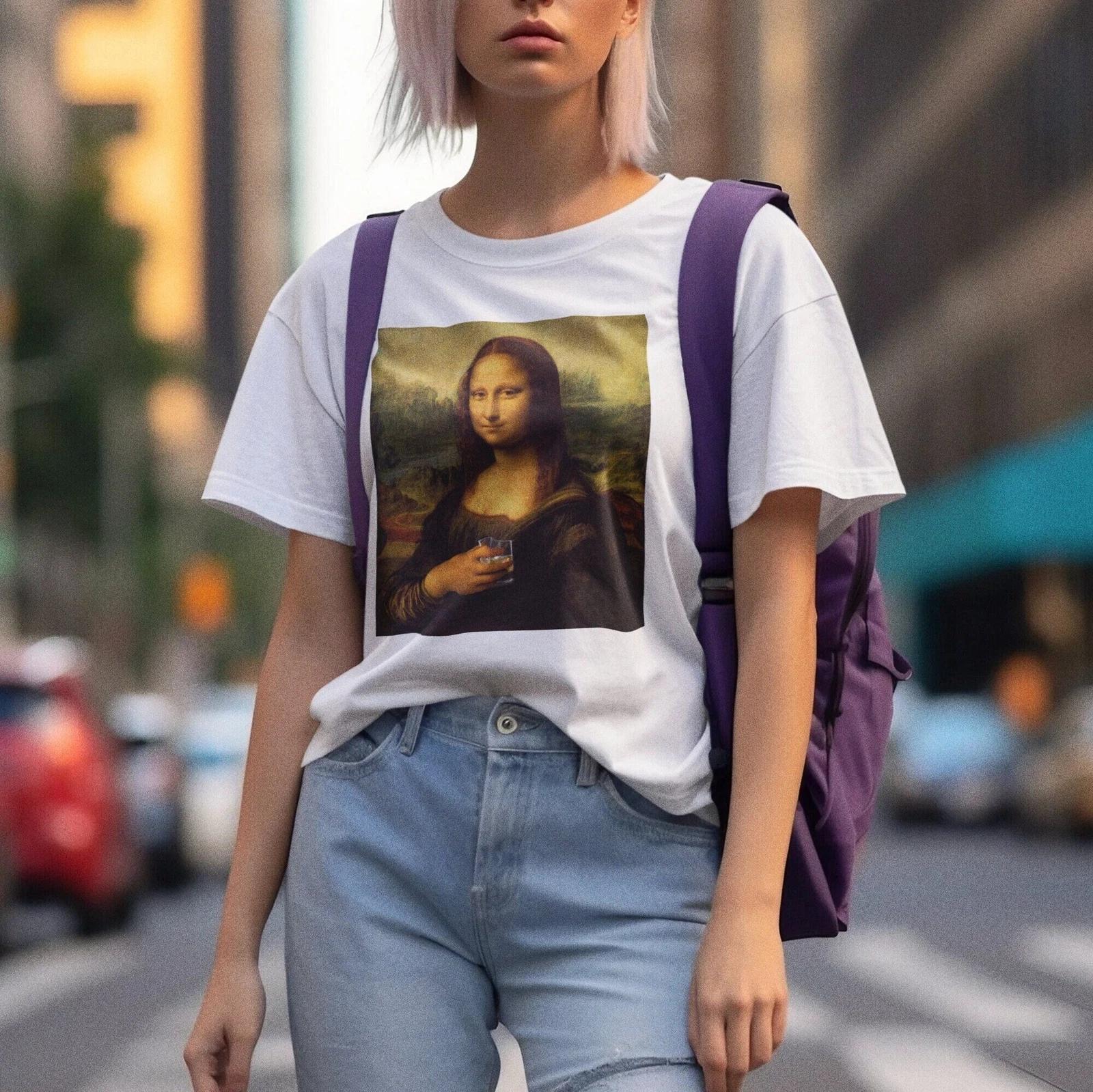 Mona Lisa Whiskey Shirt L
