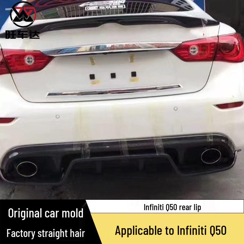 Carbon Fiber Rear Diffuser for Infiniti Q50 Japanese Version Bumper Modification
