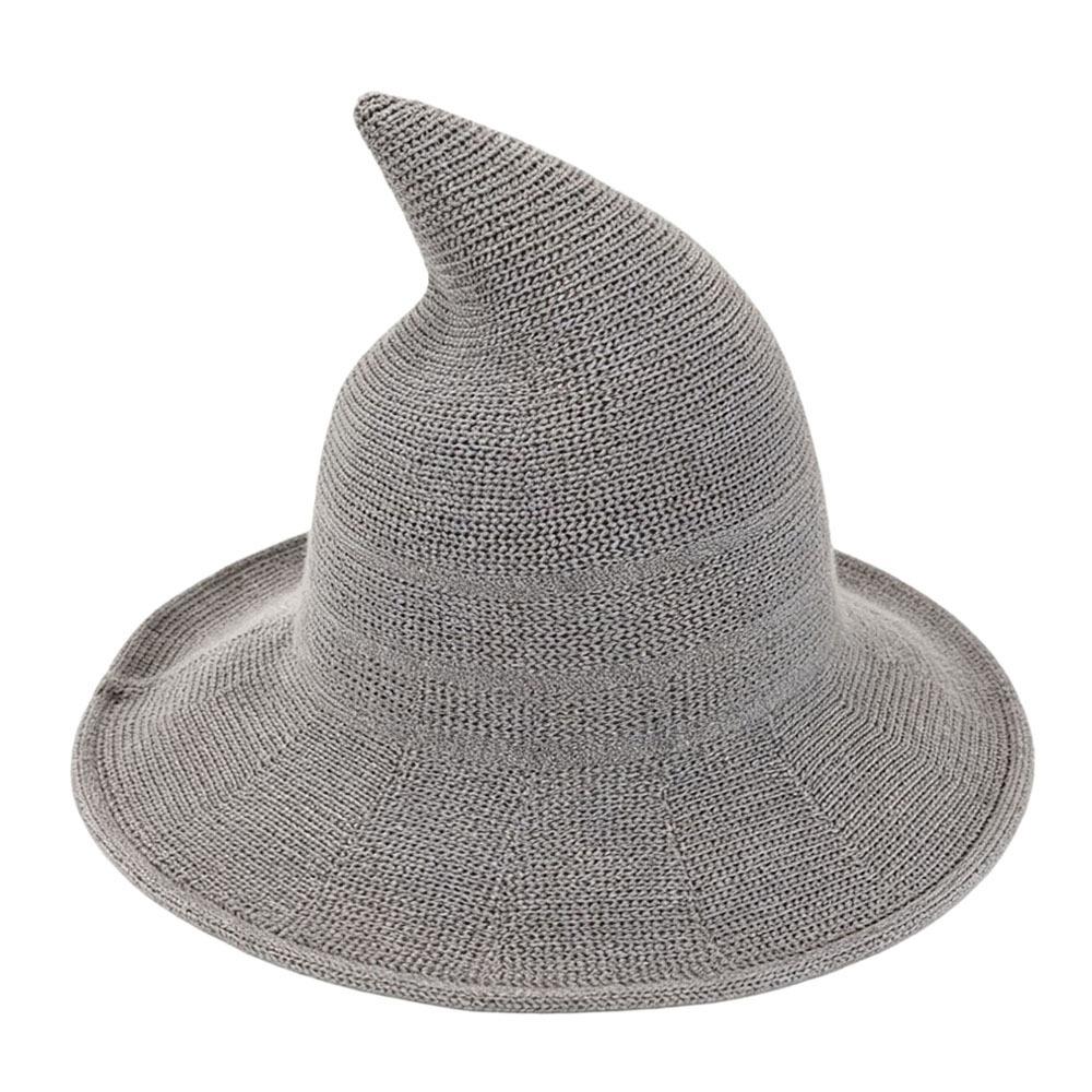 Solid Color Halloween Witch Hat High Quality Costume Hat Fashionable Magical Hat For Women