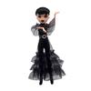 Adams Wednesday Doll in Gothic Black Formal Dress - Rave'n Figure