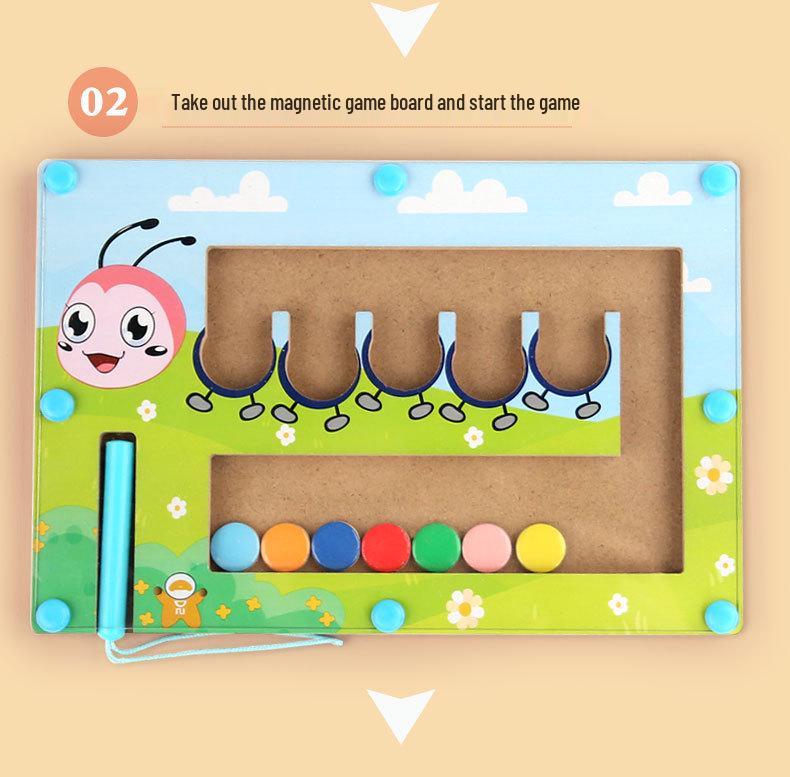 Animal Magnetic Marble Maze: Fun Balance & Early Education Puzzle Game for Kids