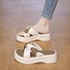 Popular Cool Slippers Women's Summer Outer Wear Design Sense Niche 2025 New Thick-soled Sandals Drag Soft-soled Women's Slippers
