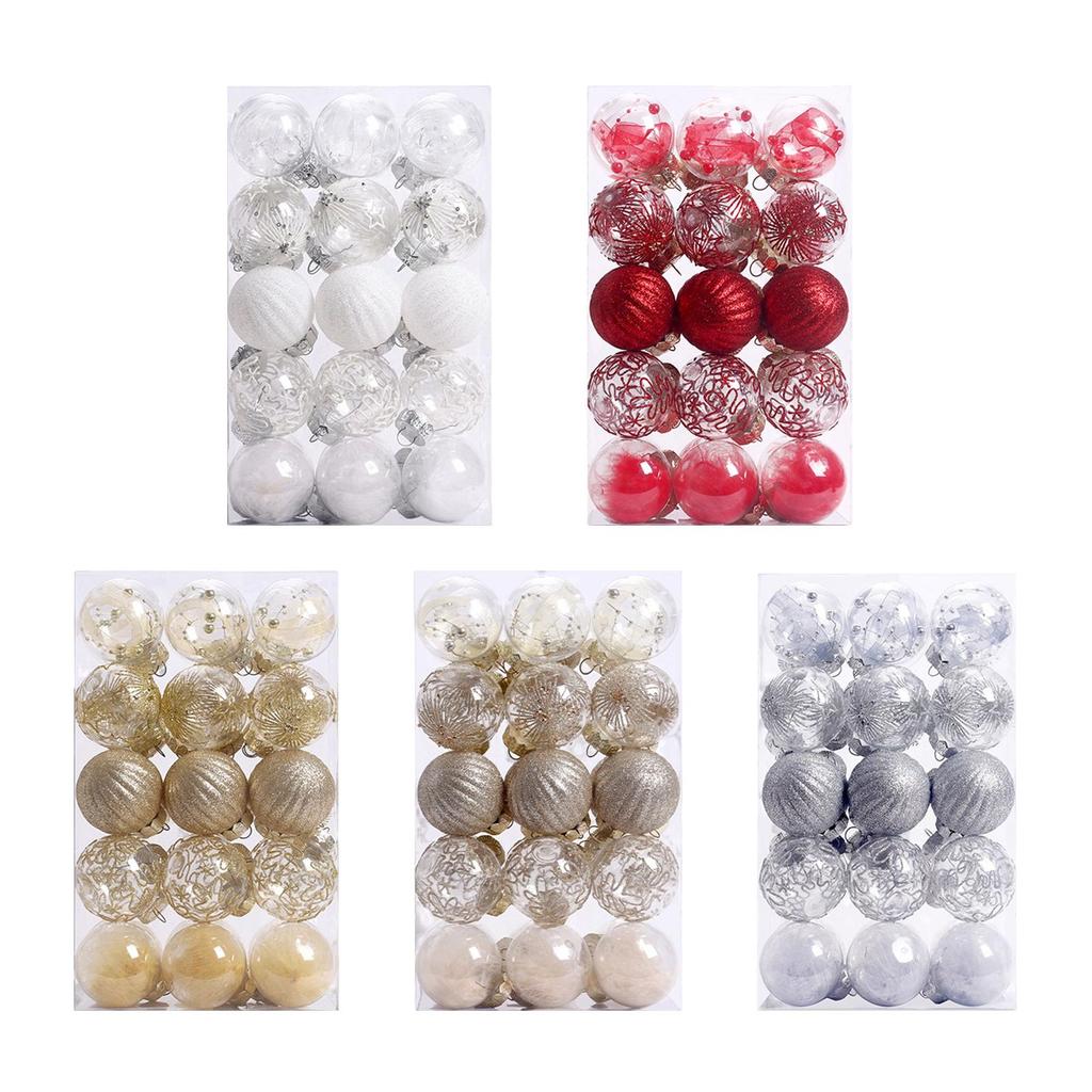 30Pcs Christmas Ball Ornaments Xmas Hanging Tree Decorations Pendants for Holiday Decor