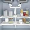 Wall Mounted Retractable Layers Board Punch-free Closet Dividers Wardrobe Storage Shelf  Bedroom