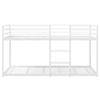 Bunk Bed without Mattress White 75 x 190 cm Steel