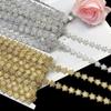 Diy Garment Accessories Crystal Rhinestones Chain Lace Ribbon Acrylic Flower Gold Silver Plated Costume Decorative Webbing Trims