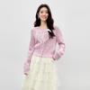 Sweet Bowknot Cropped Knit Top