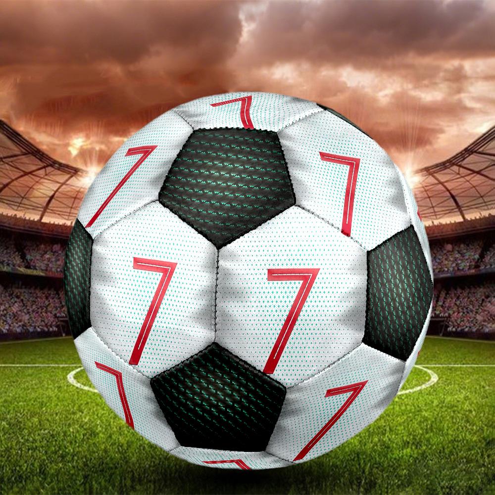 1pc Team Jersey Digital Design  Football Soccer Ball Size 5 Indoor Soccer Ball Fashion Colorful  Backyard Game -Great For Sports Fans Gift