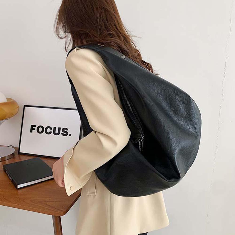 Casual Large Capacity Underarm Bag Retro Tote Bag Fashionable Versatile Commuting Handbag Work