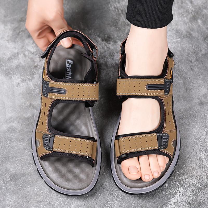 Fashion Men's Beach Sandals 2024 Summer Gladiator Men Outdoor Shoes Roman Man Casual Shoe Fashion Flat Flip Flops Slippers