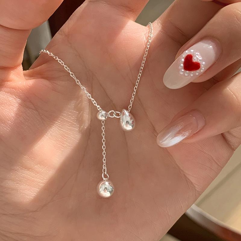 925 Silver Heart Pendant Necklace Adjustable Choker Elegant Love Jewelry Gift for Women Girls