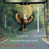 Eagle of Struggle 2D White Eagle Flat Acrylic Car Pendant, Home Decoration Pendant, Bag and Keychain Decoration, Eagle Auto Parts