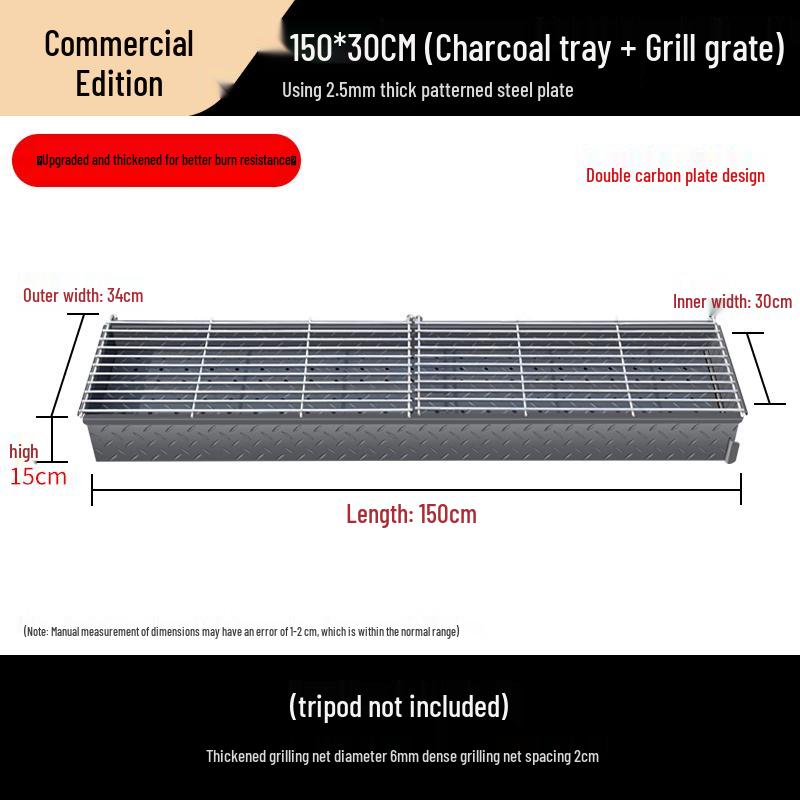 Outdoor Charcoal BBQ Grill