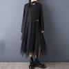 Langarm Plus Size Vintage Neu in Kleidern für Damen Casual Locker Frühling Sommer Herbst Kleid
