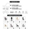 Fashion Removable Office Chair Seat Covers Stretch Solid Color Chair Dustproof Cover Washable Chair Cover Home