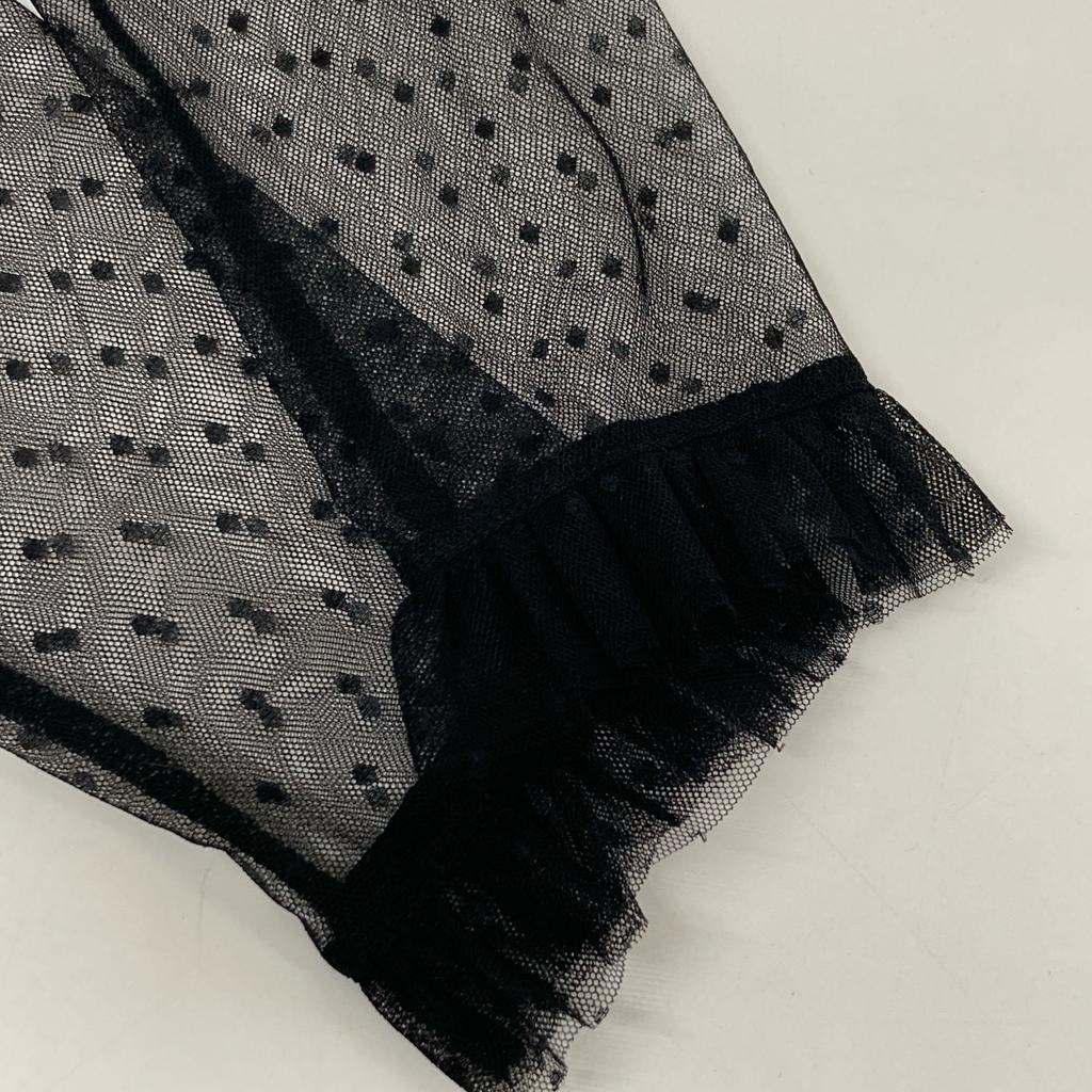 TSURU BY MARIKO OIKAWA Black DR-2230890 Lace One Piece Dress Not Written blackUsed