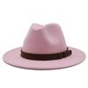 61Cm Large Size Woolen Jazz Hat Top Hat Retro Flat-Brimmed Big Eaves Hat