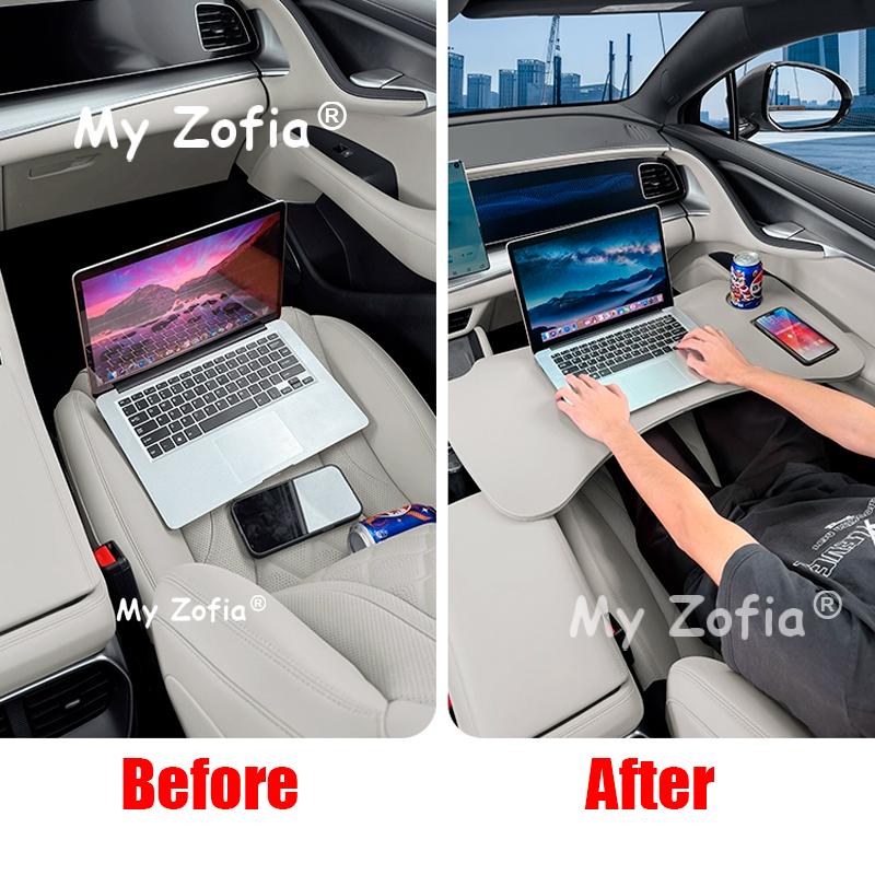 For BYD Han L Car Mounted Desktop Computer Dining Table Multifunctional Driver's Desk Interior Supplies Modification Accessories