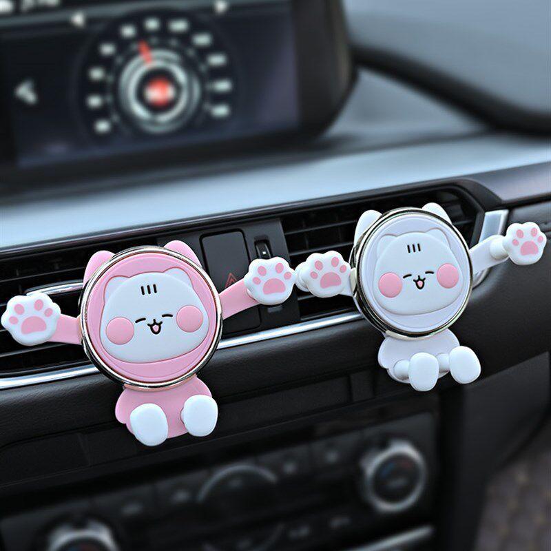 Mobile Phone Car Holder 2021 New Model Cartoon Car Phone Holder for Women Cute Navigation Car Air Vent Mount