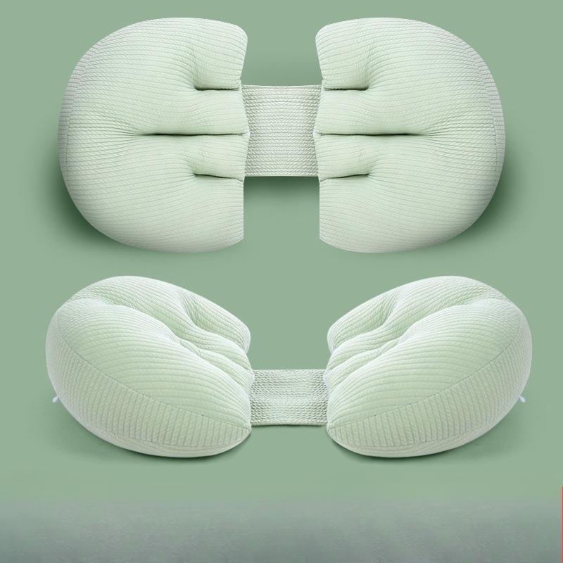 New Maternity Pillow for Back and Side Sleeping Pregnancy Wedge Belly Support Multipurpose Knit Cotton Pillow