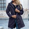 Giacche da pioggia leggere impermeabili da donna Active Outdoor con cappuccio antivento