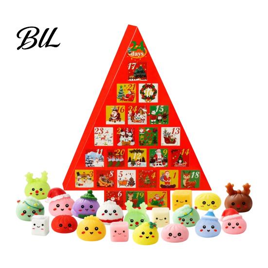 Christmas Advent Calendar for Kids Calendar, 24 Day Countdown Box with Mystery Figures, Holiday Decoration Festive Decor Room And Home Collectible Toy