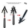 2 in 1 Garden Rotary Cultivator Lawn Loosening Rotary Tiller Soil Tiller Aerator Lawn Tool for Reseeding Grass Soil Mixing