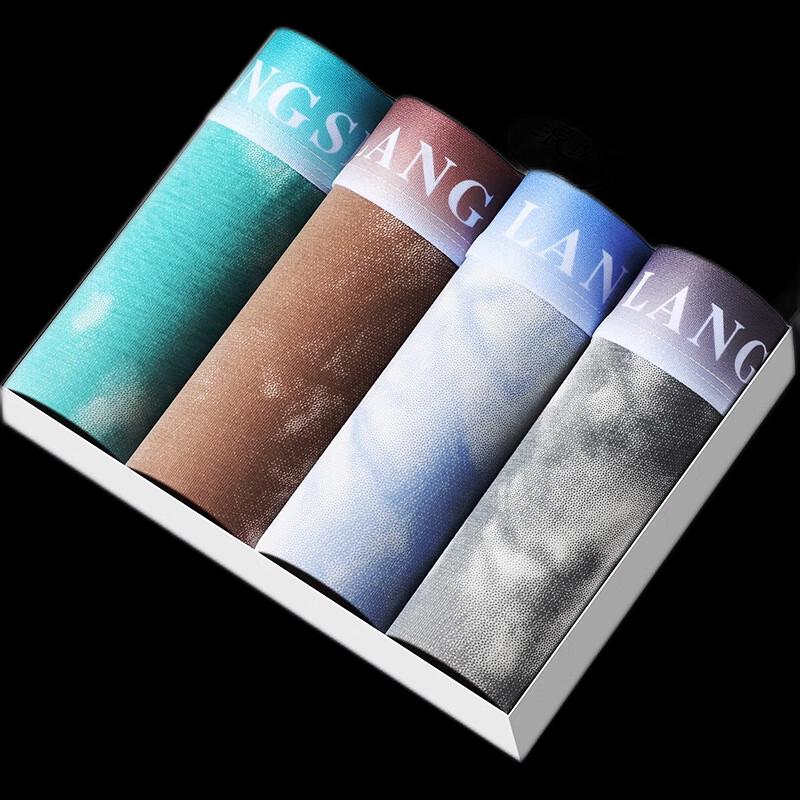 Langsha Men s Colorful Boxer Briefs XL