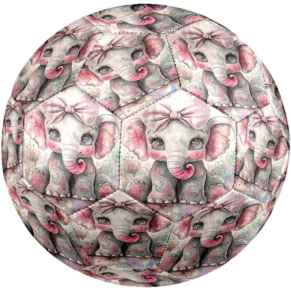 1pc Pink Elephant Art Size 5 Soccer Ball Professional Match Training Football Indoor &Outdoor Sports Ball Lightweight Durable c6511