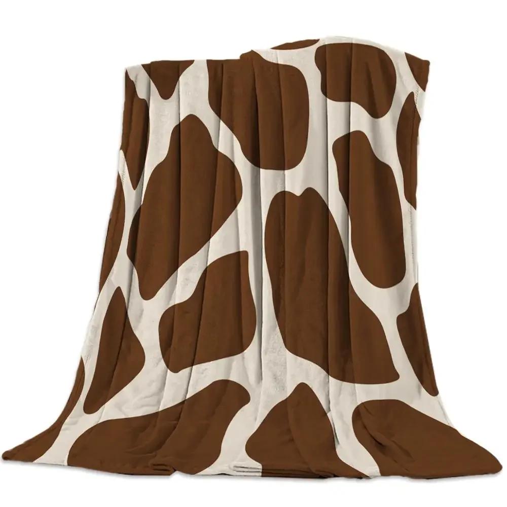 

Cow Pattern Flannel Fleece Bed Blanket Bedspread Coverlet Bed Cover Soft Lightweight Warm Cozy Throw Blankets Queen King Size 75x90cm