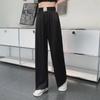 Women's High Waist Ice Silk Wide-Leg Pants - 2024 Spring/Summer