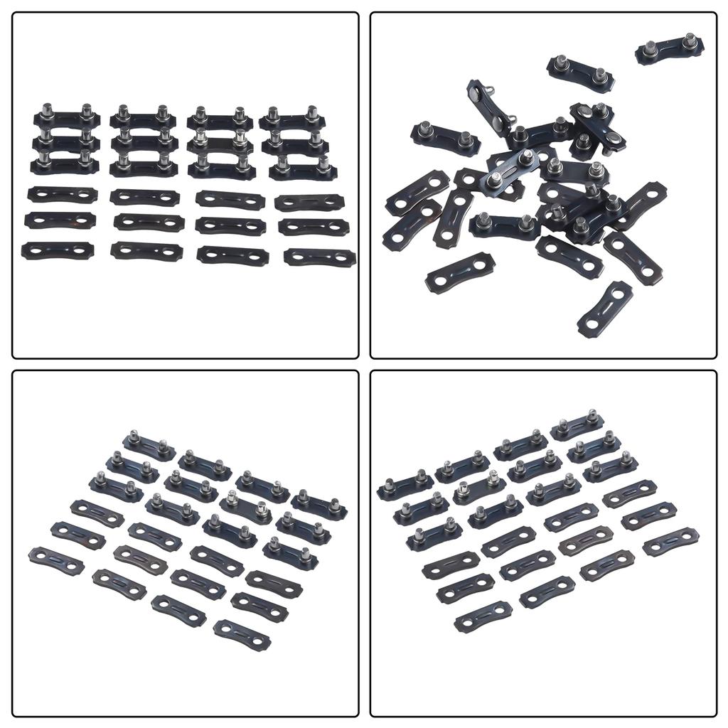 Professional Chainsaw Chain Repair Kits 12 Sets 3/8 LP 050 Inch Links Tie Straps for Efficient Chainsaw Maintenance