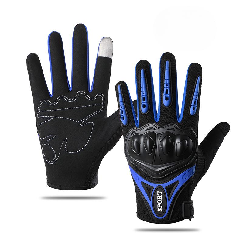 Rękawice motocyklowe Cztery pory roku Pełne palce Ochrona ekranu dotykowego Ochrona przed upadkiem Rycerskie Wyścigowe Oddychające Antypoślizgowe Rękawice do jazdy motocyklowej